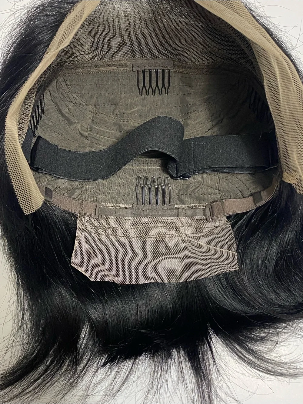10” Glueless Lace Front Bob Wig 13x4 Pre Plucked Human Hair Black Medium Cap